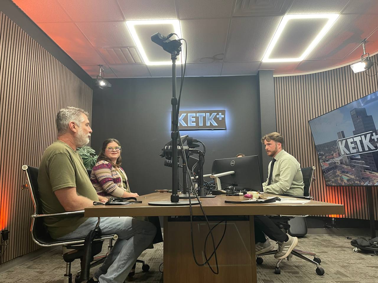 The Scrips during their KETK studio session